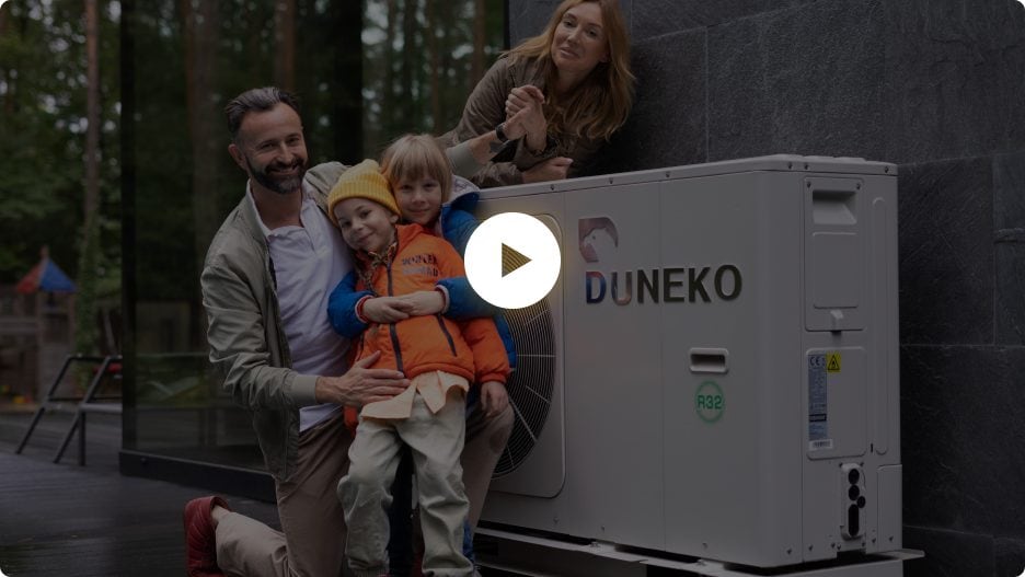 Rodzina i pompa ciepła od Duneko