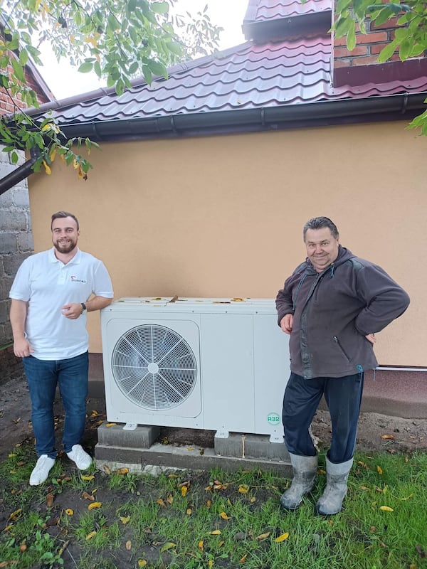 Polska pompa ciepła od Duneko zamontowana u klienta